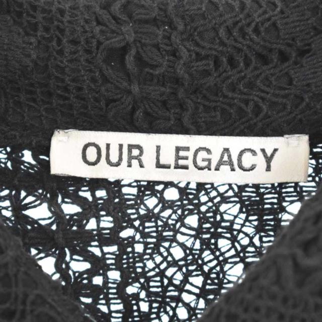 【中古】アワーレガシー OUR LEGACY COCO SHIRT ココ シャツ 長袖 メッシュ レース 48 黒 ブラック M2212CBC メンズ_2