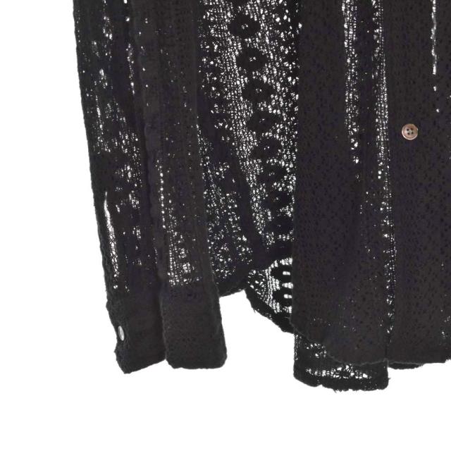 【中古】アワーレガシー OUR LEGACY COCO SHIRT ココ シャツ 長袖 メッシュ レース 48 黒 ブラック M2212CBC メンズ_5