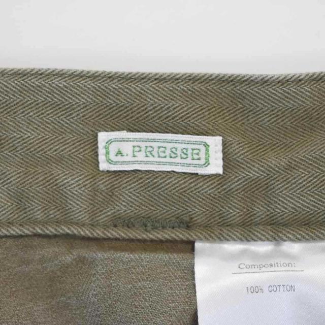【中古】アプレッセ A.PRESSE 22SS USAF Hemmed Bottoms ミリタリーパンツ トラウザーパンツ 2 カーキ 22SAP-04-03M_2