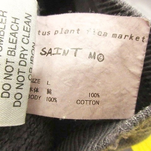 【中古】SAINTMICHAEL 24AW CP_CREW SWT SMILE スマイル スウェット トレーナー ダメージ加工 L SM-YS1-0000-C06_3