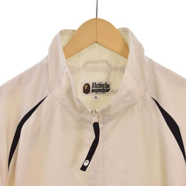 【中古】アベイシングエイプ セットアップ トラックジャケット トラックパンツ ホワイト 001LJK801309M 001PTK801318M_3