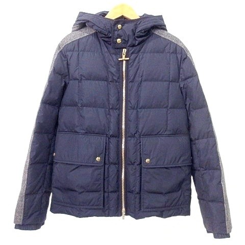 中古】モンクレール MONCLER ガムブルー GAMME BLEU ウール切替 ダウン
