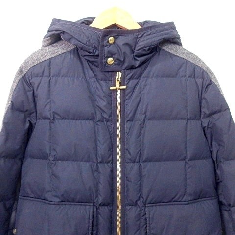 中古】モンクレール MONCLER ガムブルー GAMME BLEU ウール切替 ダウン