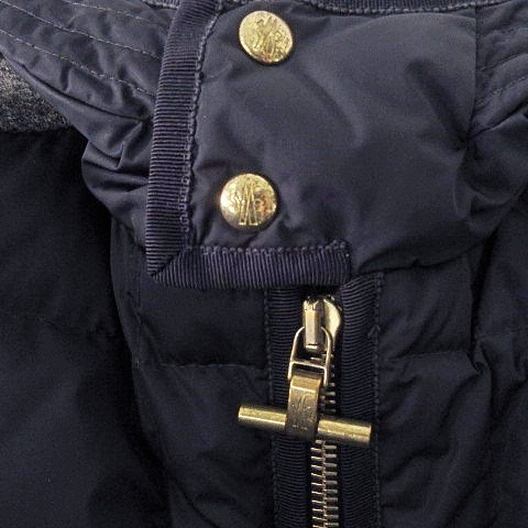 中古】モンクレール MONCLER ガムブルー GAMME BLEU ウール切替 ダウン