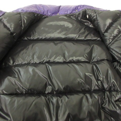 【中古】モンクレール MONCLER ダウンジャケット ワンポイントロゴ 1 紫 パープル 41303/50/68950 ☆AA★ メンズ_4