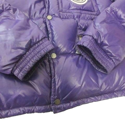 【中古】モンクレール MONCLER ダウンジャケット ワンポイントロゴ 1 紫 パープル 41303/50/68950 ☆AA★ メンズ_5