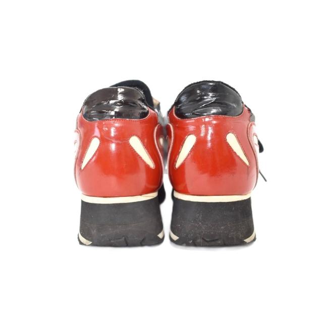 【中古】シャネル CHANEL ココマーク パテントレザー スニーカー 赤 レッド ☆AA★ レディース_2