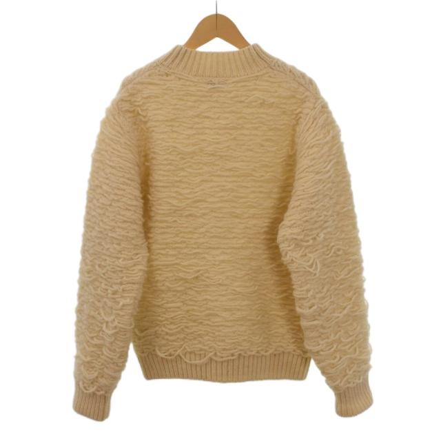 【中古】DRIES VAN NOTEN セーター ニット プルオーバー クルーネック ミドルゲージ 長袖 無地 S 白 アイボリー_1