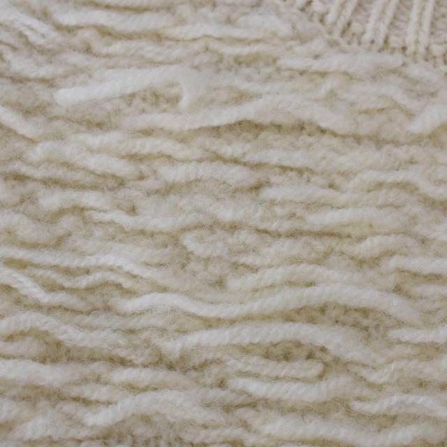 【中古】DRIES VAN NOTEN セーター ニット プルオーバー クルーネック ミドルゲージ 長袖 無地 S 白 アイボリー_3