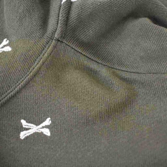 【中古】WTAPS 22AW ACNE HOODY CTPL TEXTILE クロスボーン刺繍 パーカー フード 2 カーキ 222ATDT-CSM26 メンズ_6