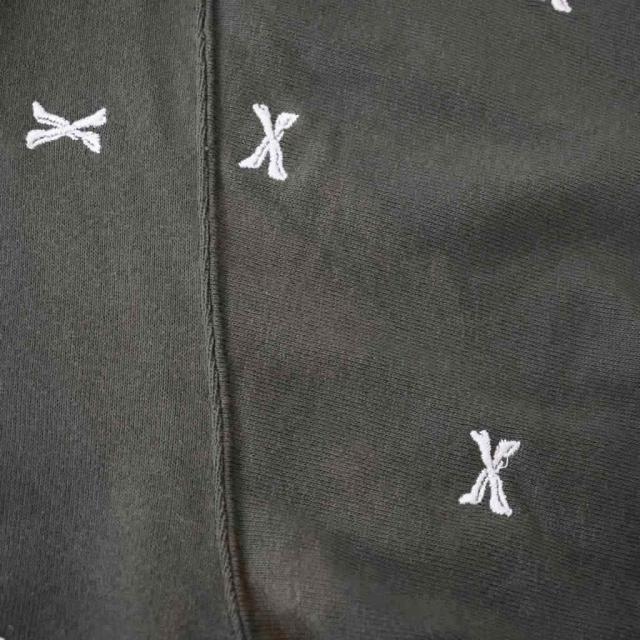 【中古】WTAPS 22AW ACNE HOODY CTPL TEXTILE クロスボーン刺繍 パーカー フード 2 カーキ 222ATDT-CSM26 メンズ_8