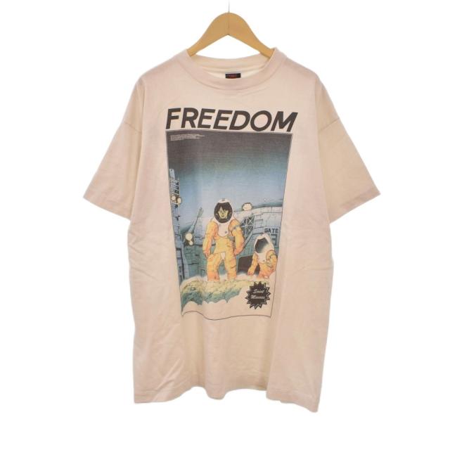 【中古】セントマイケル SAINTMICHAEL FREEDOM 24SS FD SS TEE Tシャツ 半袖 プリント M 白 ホワイト SM-YS8-0000-C22