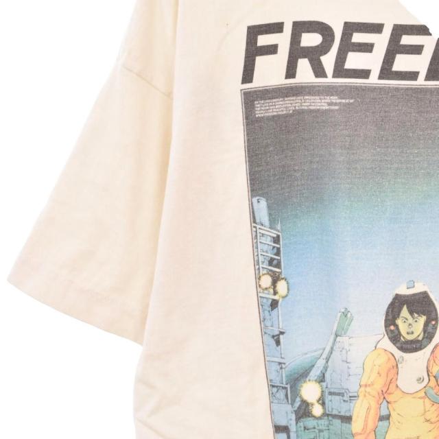 【中古】セントマイケル SAINTMICHAEL FREEDOM 24SS FD SS TEE Tシャツ 半袖 プリント M 白 ホワイト SM-YS8-0000-C22_4