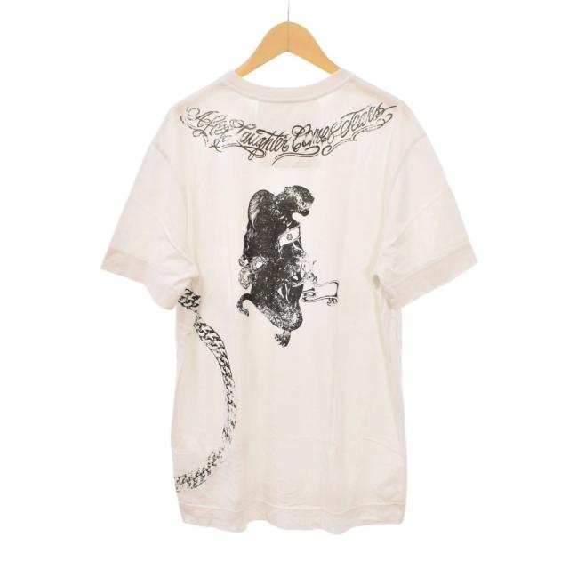 【中古】ジバンシィ GIVENCHY Tシャツ 半袖 プリント L 白 ホワイト BM713Z3Y6B ☆AA★_1