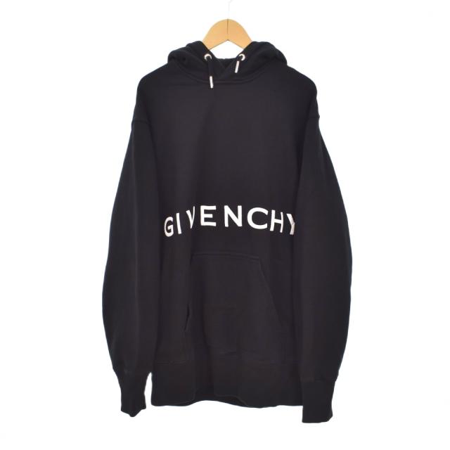 【中古】ジバンシィ GIVENCHY CLASSIC FIT BRANDING EMBROIDERY HOODIE ロゴ刺? パーカー フーディー M BMJ0CQ3Y6V