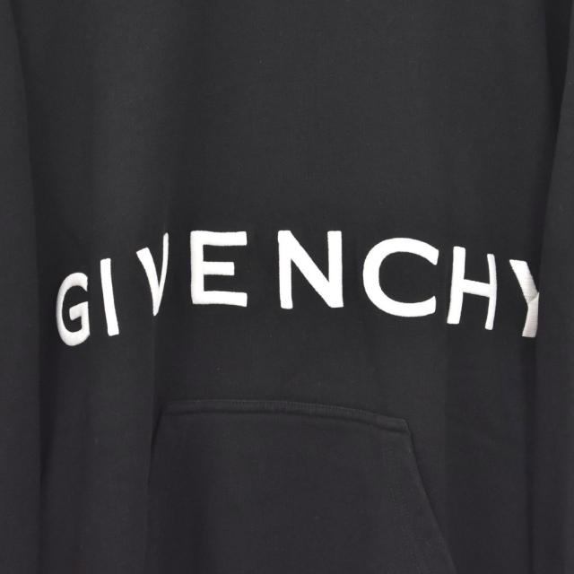 【中古】ジバンシィ GIVENCHY CLASSIC FIT BRANDING EMBROIDERY HOODIE ロゴ刺? パーカー フーディー M BMJ0CQ3Y6V_4