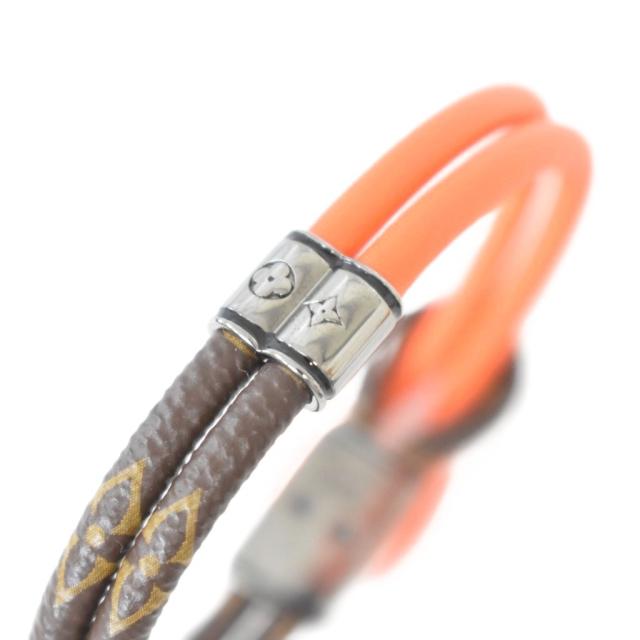 【中古】ルイヴィトン LOUIS VUITTON ブラスレ ループ イット ブレスレット バングル 茶 ブラウン オレンジ M8091_3
