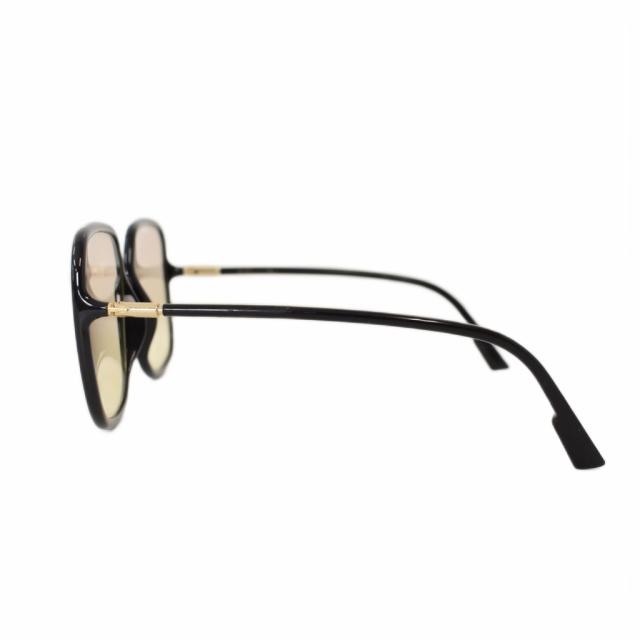 【中古】クリスチャンディオール Christian Dior サングラス スクエアフレーム アイウェア 黒 ブラック ☆AA★_2