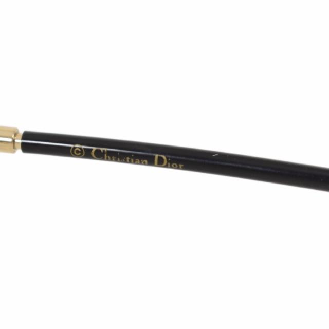 【中古】クリスチャンディオール Christian Dior サングラス スクエアフレーム アイウェア 黒 ブラック ☆AA★_5