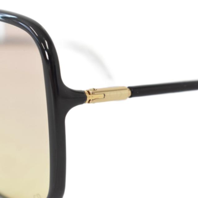 【中古】クリスチャンディオール Christian Dior サングラス スクエアフレーム アイウェア 黒 ブラック ☆AA★_7