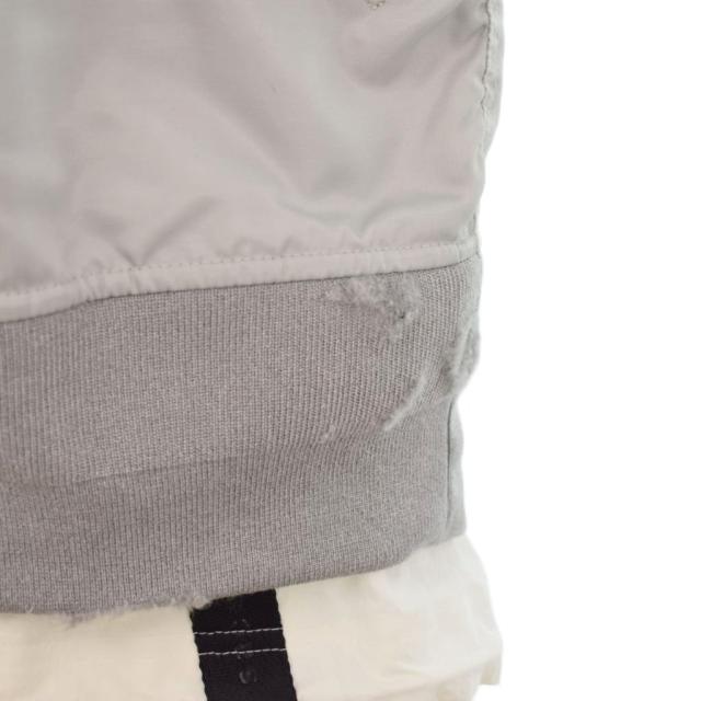 【中古】サカイ sacai ナイキ NIKE AS Womens NRG LAYERED JKT レイヤードジャケット ブルゾン S グレー CZ4678-097_7