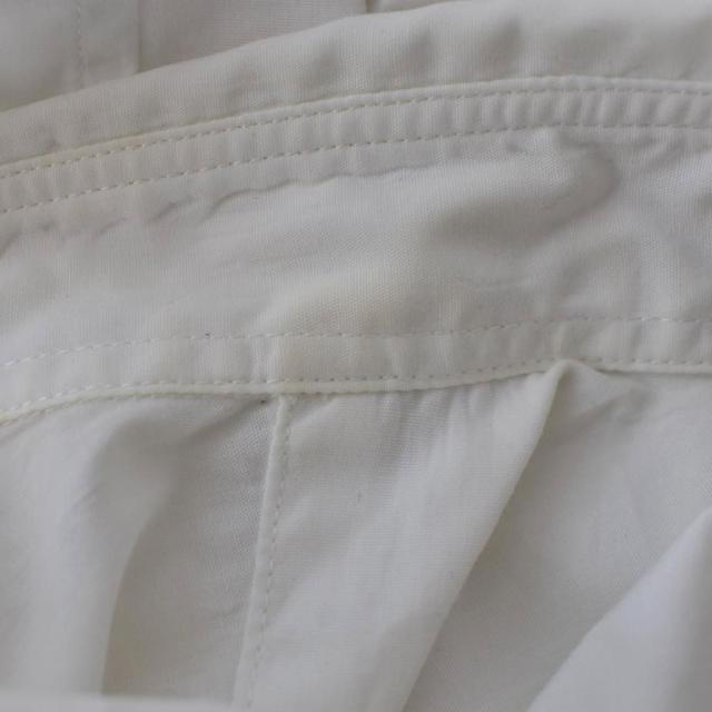 【中古】ISSEY MIYAKE シャツ 長袖 襟付き 無地 フロントボタン 胸ポケット 2 白 ホワイト ME83FJ250 メンズ_5