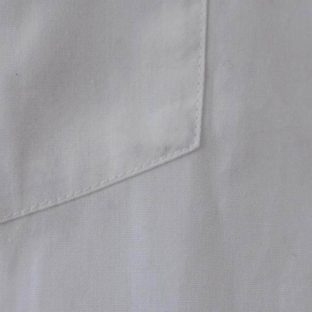 【中古】ISSEY MIYAKE シャツ 長袖 襟付き 無地 フロントボタン 胸ポケット 2 白 ホワイト ME83FJ250 メンズ_7