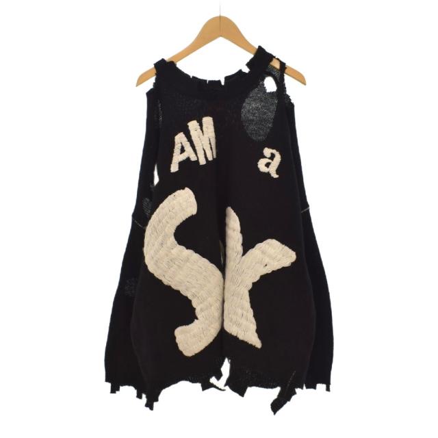 【中古】セントマイケル SAINTMICHAEL SEX PISTOLS 24AW SP CREW KNT ニット セーター ダメージ加工 SM-YS1-0000-C24