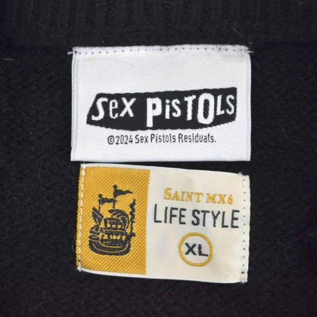 【中古】セントマイケル SAINTMICHAEL SEX PISTOLS 24AW SP CREW KNT ニット セーター ダメージ加工 SM-YS1-0000-C24_2