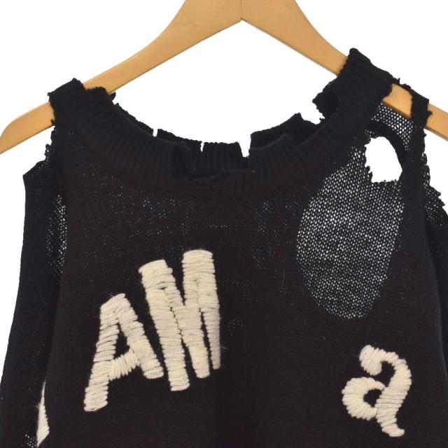 【中古】セントマイケル SAINTMICHAEL SEX PISTOLS 24AW SP CREW KNT ニット セーター ダメージ加工 SM-YS1-0000-C24_4