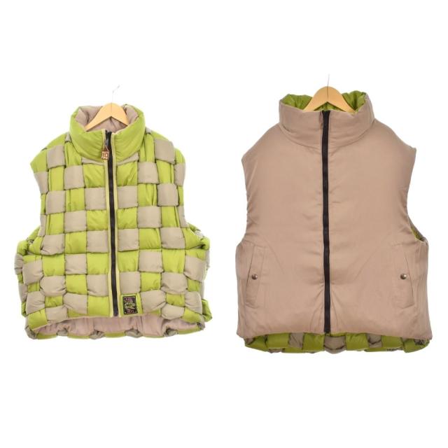 【中古】キャピタル kapital KEEL VEST ウィービングベスト リップストップナイロン リバーシブル L EK-788SJA