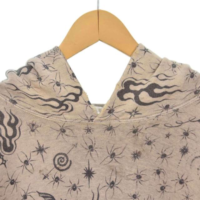 【中古】セントマイケル SAINTMICHAEL Dr.Woo 25SS DW_HOODIE パーカー フーディー ダメージ加工 XL SM-HR8-0000-C42_4