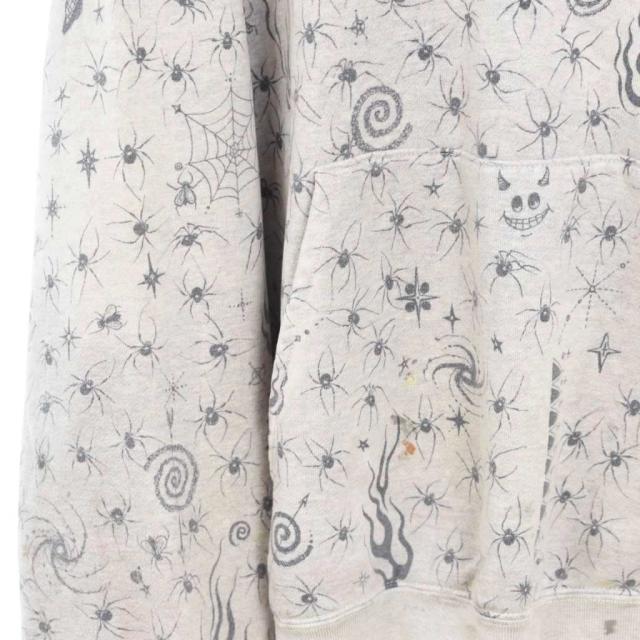 【中古】セントマイケル SAINTMICHAEL Dr.Woo 25SS DW_HOODIE パーカー フーディー ダメージ加工 XL SM-HR8-0000-C42_5