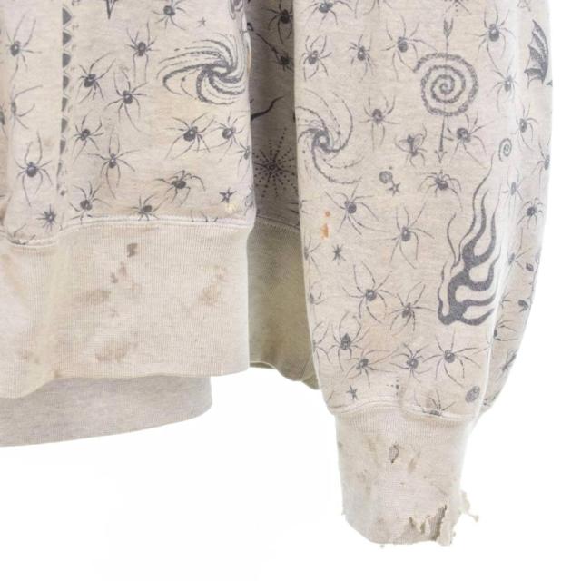【中古】セントマイケル SAINTMICHAEL Dr.Woo 25SS DW_HOODIE パーカー フーディー ダメージ加工 XL SM-HR8-0000-C42_6
