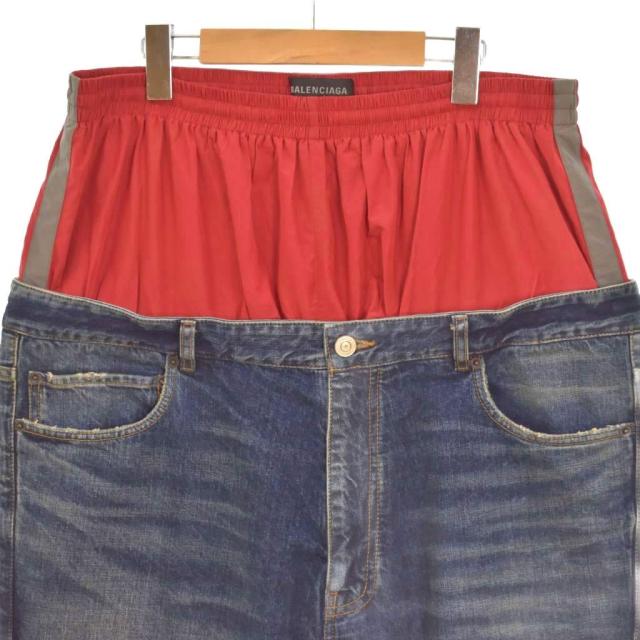 【中古】バレンシアガ BALENCIAGA 24SS レイヤード デニムパンツ ジーンズ XL 青 ブルー 814224 ☆AA★ メンズ_3
