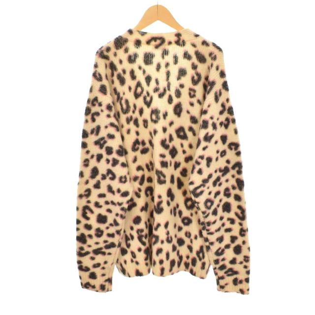 【中古】ドリスヴァンノッテン DRIES VAN NOTEN 22AW ウールカシミヤ レオパード柄 ニット カーディガン M_1