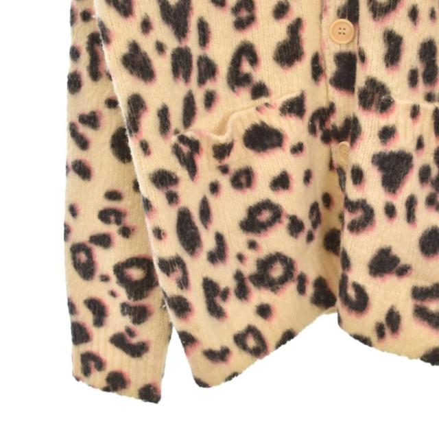 【中古】ドリスヴァンノッテン DRIES VAN NOTEN 22AW ウールカシミヤ レオパード柄 ニット カーディガン M_3