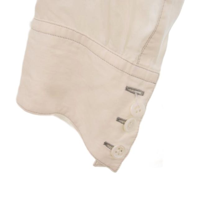 【中古】サルバム sulvam Round hem over shirt ラウンドヘム オーバーシャツ 長袖 S 白 ホワイト SP-B08-010_6
