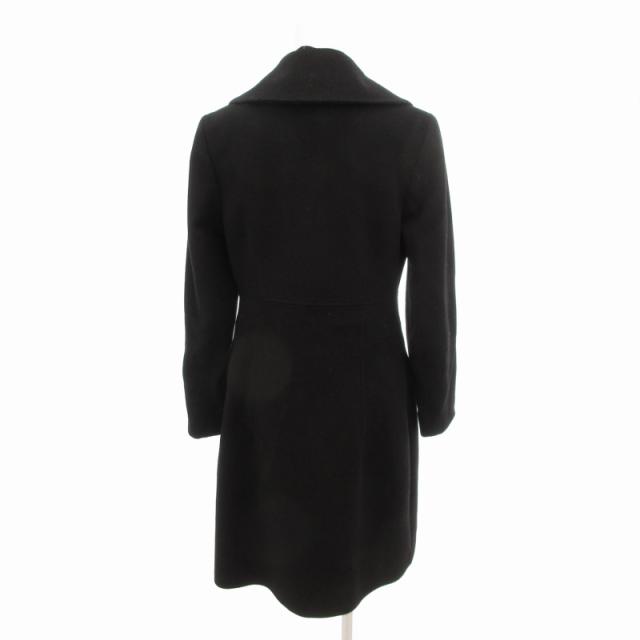 Theory セオリー メンズ ステンカラーコート 黒 40 ダブルジップ