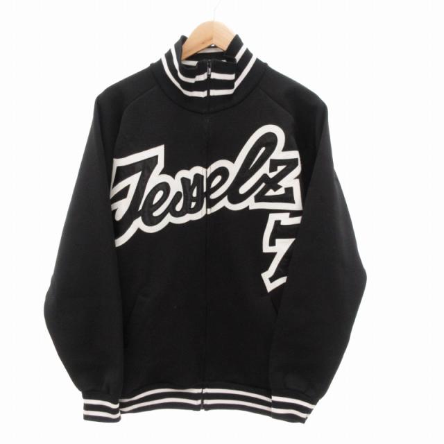 【中古】スワッガー SWAGGER スタジャン ジャケット ブルゾン ジップアップ ロゴ パッチ L 黒 ブラック メンズ