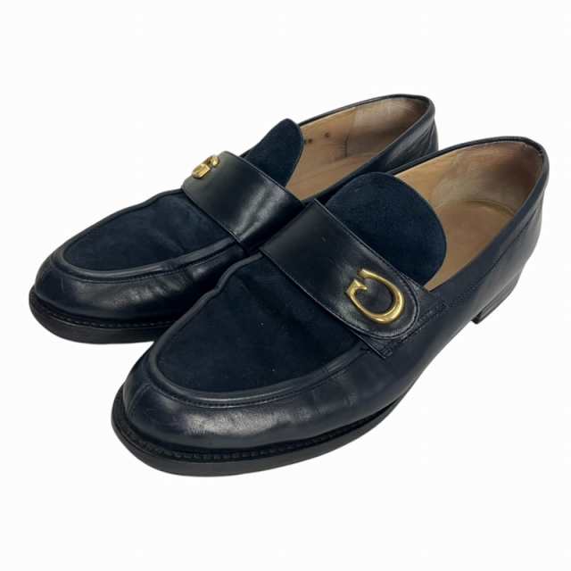 スケールモデル 新作 ヴィンテージ GUCCI 中古】グッチ ローファー スエード レザー 靴