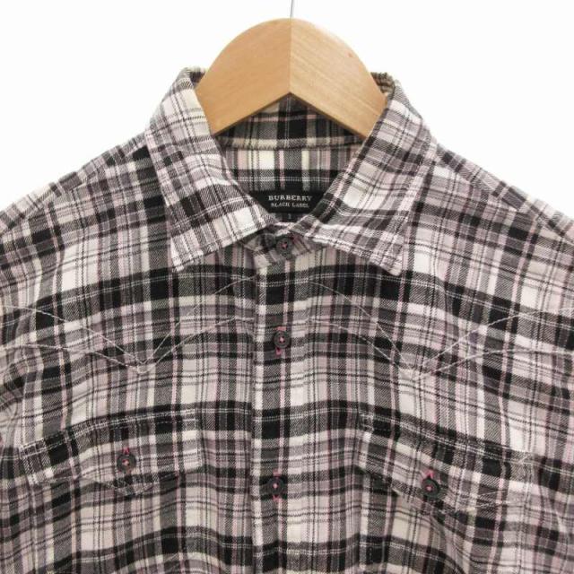 BURBERRY BLACK LABEL チェック柄 スラックス 79 大得価，定番 バーバリーブラックレーベル BURBERRY BLACKLABEL シャツ