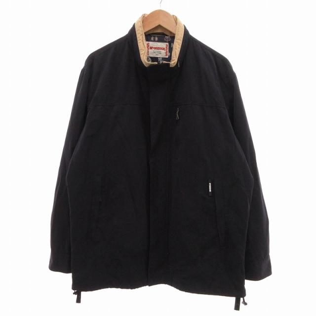 【中古】マックレガー マクレガー McGREGOR フーデッドジャケット ブルゾン 裏タツノオトシゴ柄 LL 紺 ネイビー /UO