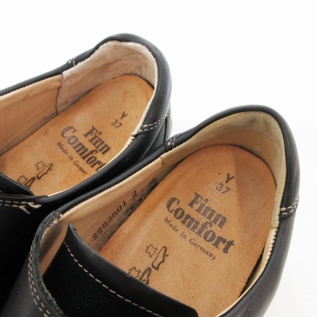 未使用に近い フィンコンフォート レザーシューズ ストラップ ブラック ドイツ製 未使用に近い フィンコンフォート レザーシューズ ストラップ