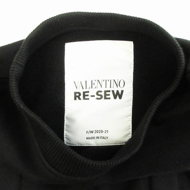 【中古】ヴァレンティノ ヴァレンチノ RE-SEW 20AW VLTNクルーネック スウェット トレーナー 黒 S ☆AA★ メンズ_4