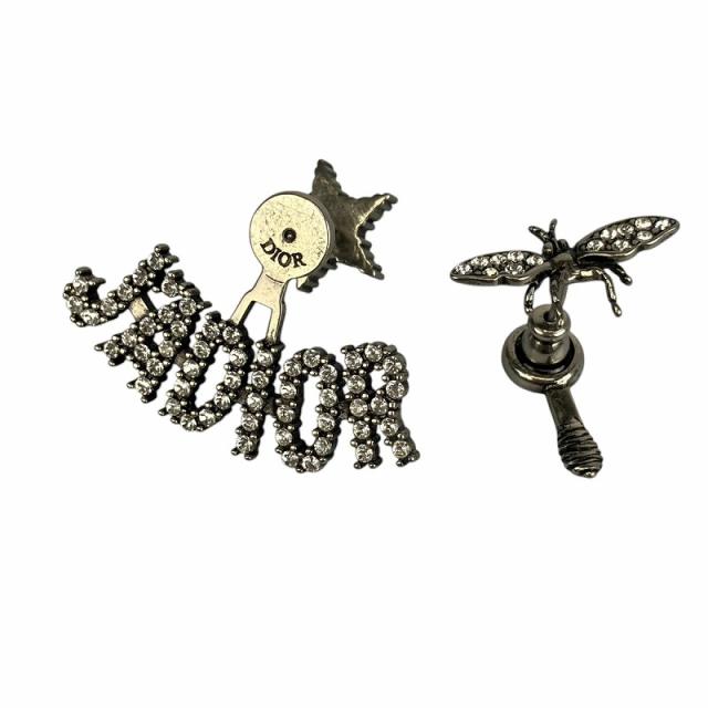 中古】ディオール Dior JADIOR ピアス アシンメトリー ライン