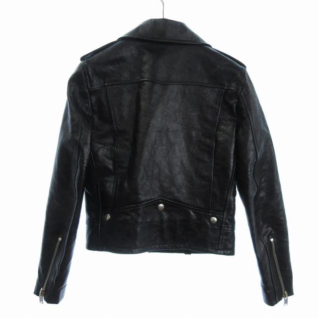 ハンガー付き美品✨サンローラン　エディ期　ダブルライダースジャケット　羊革　黒 ハンガー付き美品✨サンローラン エディ期 ダブルライダースジャケット
