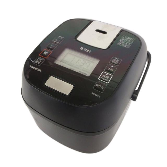 炊飯器 3.5合炊き 東芝 TOSHIBA 炎匠炊き IH RC-6PXV(K) ブラック 圧力