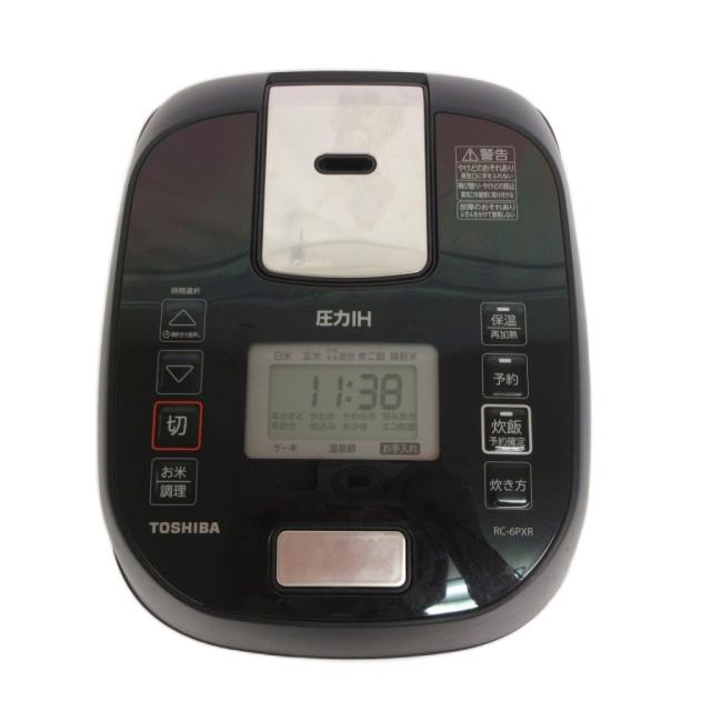 東芝 ブラック 炎匠炊き [圧力IH炊飯器 (3.5合炊き)] RC-6PXV(K)