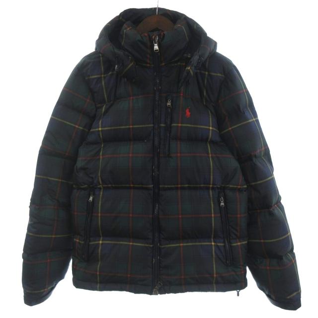 中古】ポロ ラルフローレン ダウンジャケット フード付き 2WAY